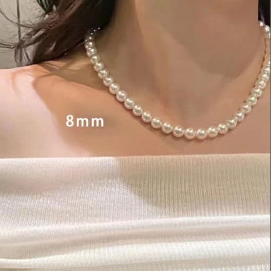 パール煌めきネックレス