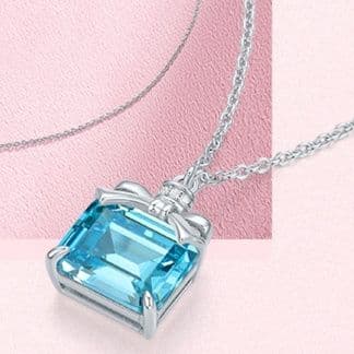 ネックレスレディース ネックレスレディース 宝石リボンペンダント