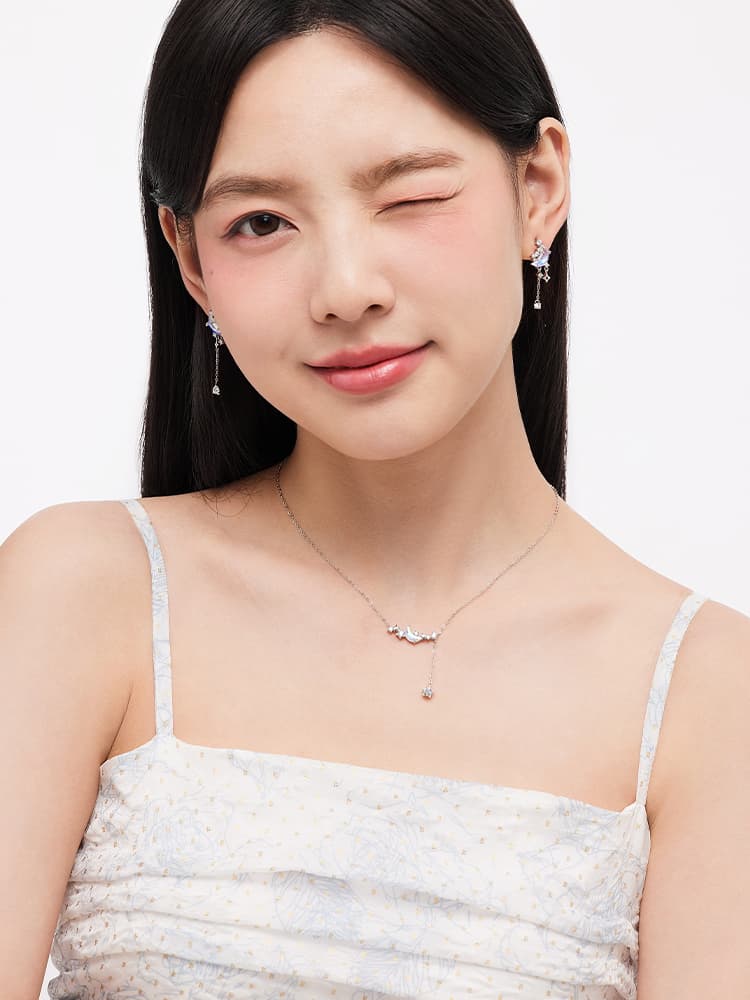 ネックレスレディース ネックレスレディース 夜空の輝き 三日月と星のネックレス