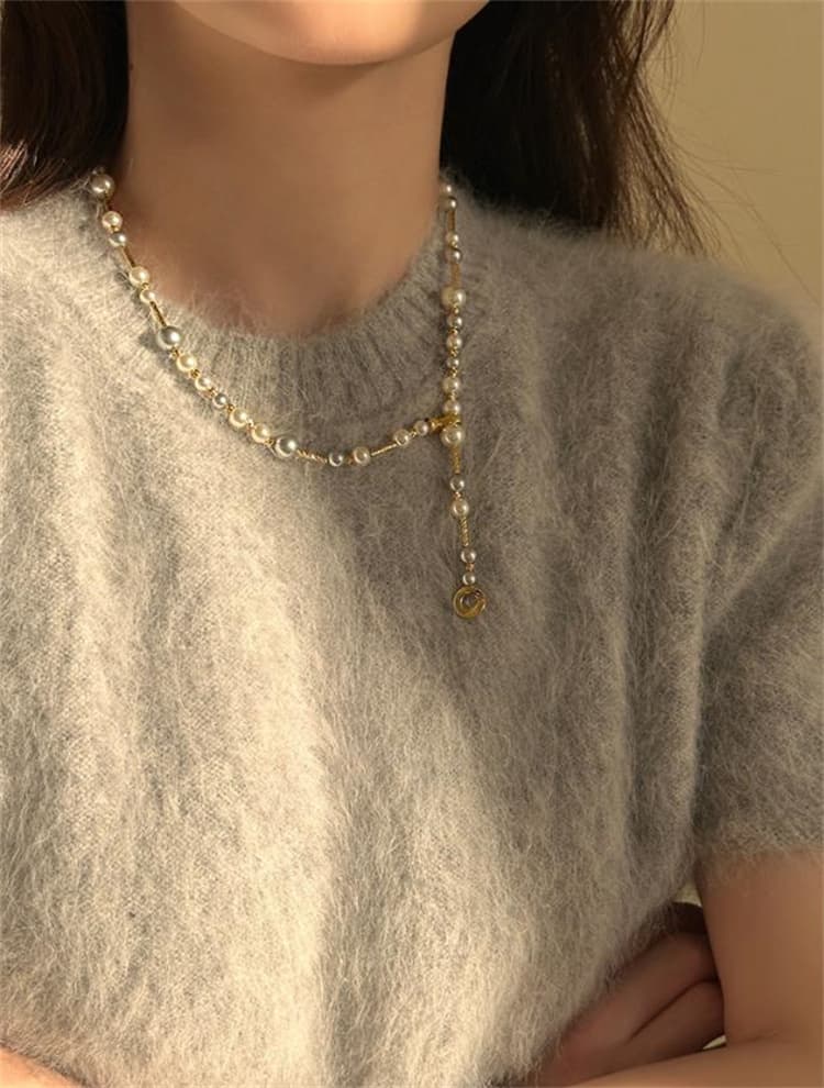 パールロングネックレス