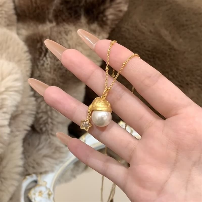 星パール ネックレス 首飾りレディース アクセサリー