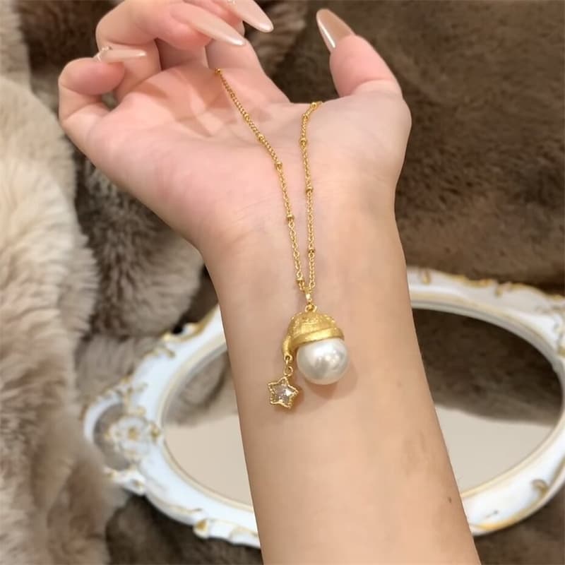 星パール ネックレス 首飾りレディース アクセサリー