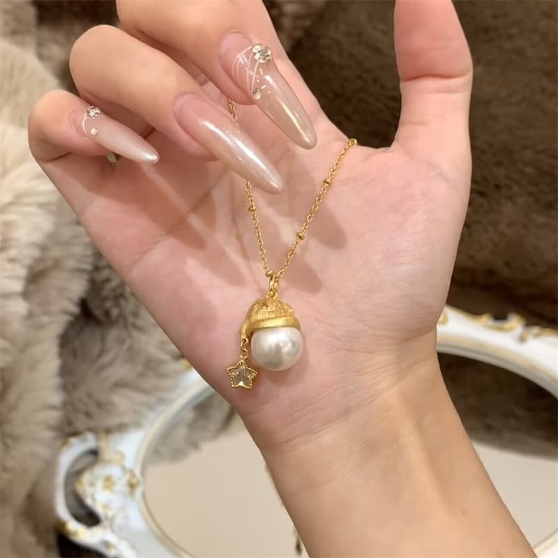 星パール ネックレス 首飾りレディース アクセサリー