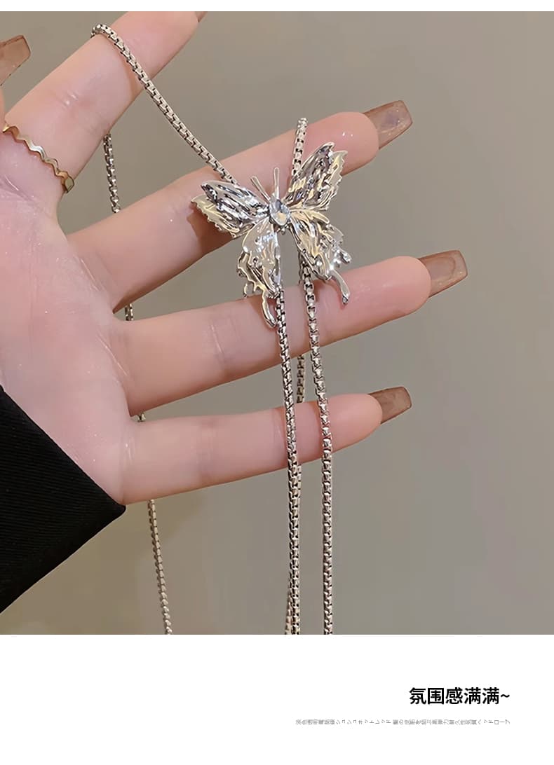 ネックレスレディース ネックレスレディース 蝶結び二連タッセルネックレス