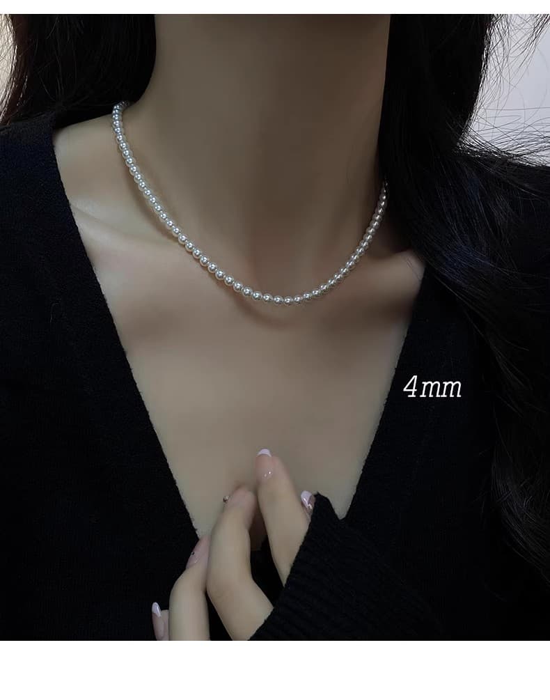 パール煌めきネックレス